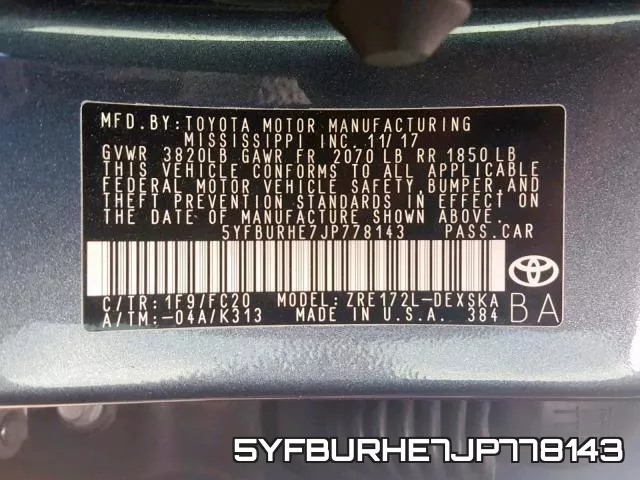 5YFBURHE7JP778143 фото 2