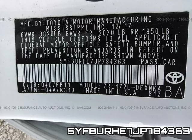 5YFBURHE7JP784363 фото 10