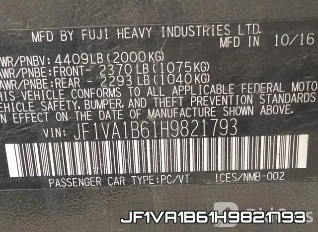 JF1VA1B61H9821793 фото 10