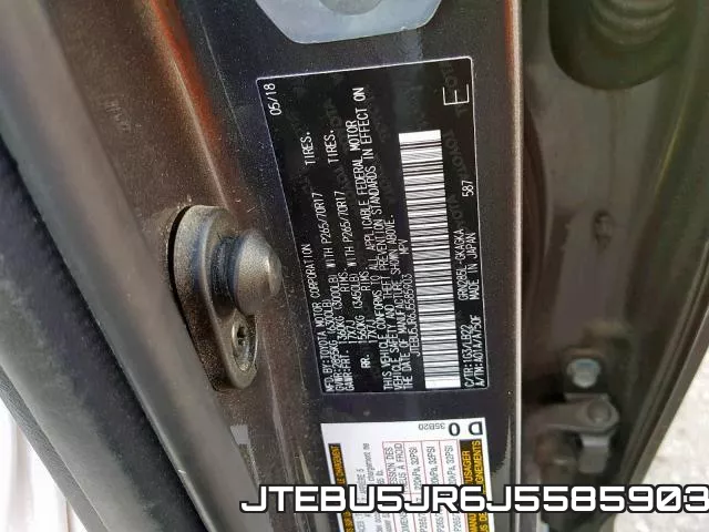 JTEBU5JR6J5585903 фото 2