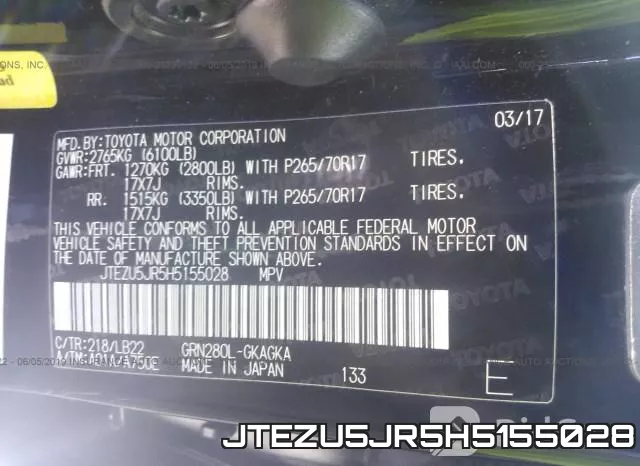 JTEZU5JR5H5155028 фото 10