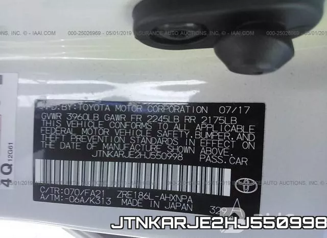 JTNKARJE2HJ550998 фото 10