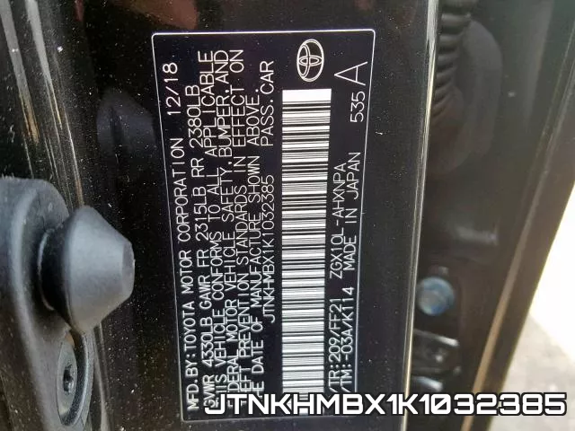 JTNKHMBX1K1032385 фото 2