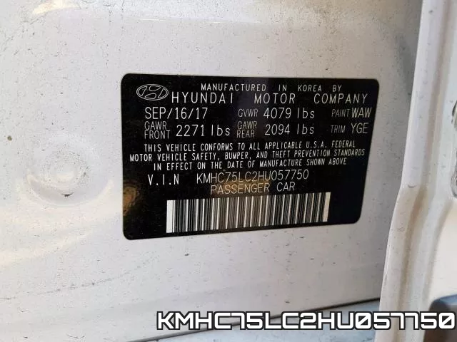 KMHC75LC2HU057750 фото 2