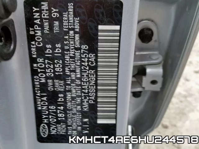KMHCT4AE6HU244578 фото 2