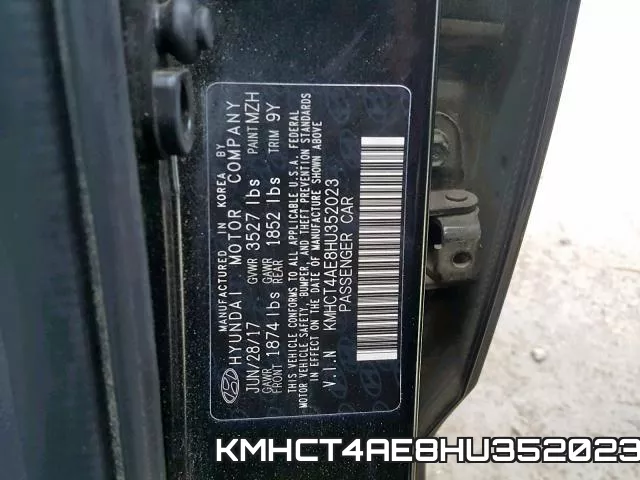 KMHCT4AE8HU352023 фото 2