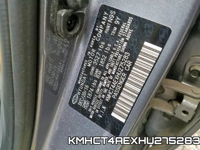 KMHCT4AEXHU275283 фото 2