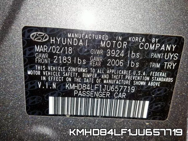 KMHD84LF1JU657719 фото 2