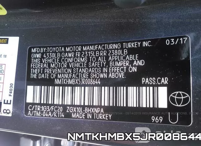 NMTKHMBX5JR008644 фото 10