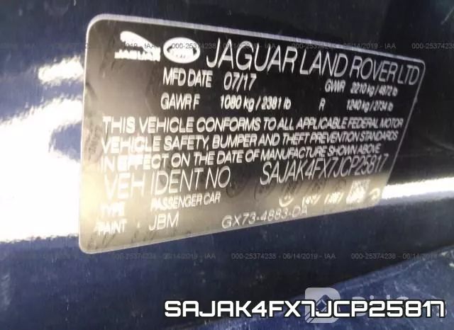 SAJAK4FX7JCP25817 фото 10