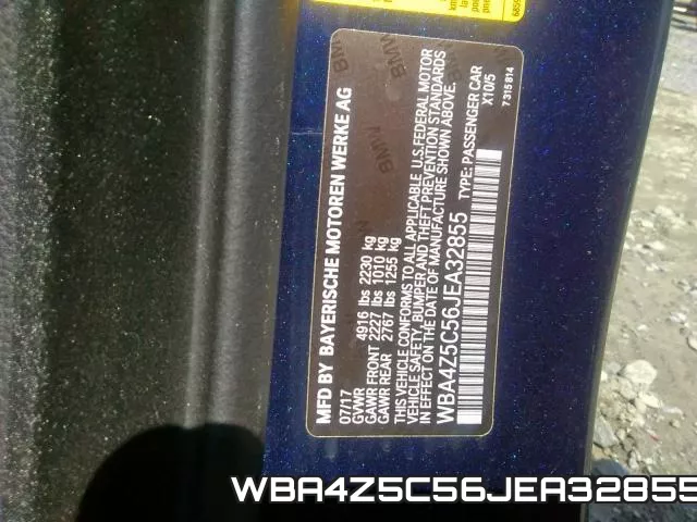 WBA4Z5C56JEA32855 фото 2