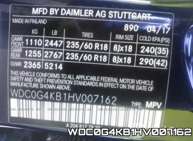 WDC0G4KB1HV007162 фото 10