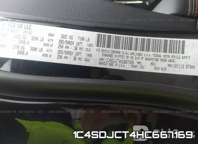 1C4SDJCT4HC667169 фото 10