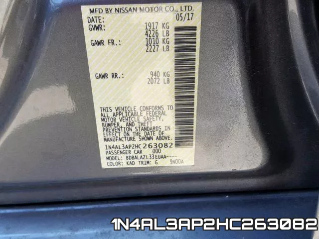 1N4AL3AP2HC263082 фото 2