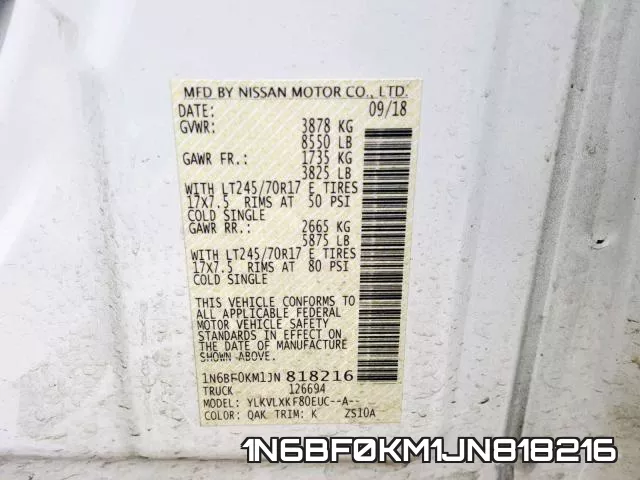 1N6BF0KM1JN818216 фото 2