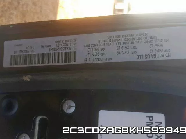 2C3CDZAG8KH593949 фото 2