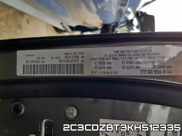 2C3CDZBT3KH512335 фото 2