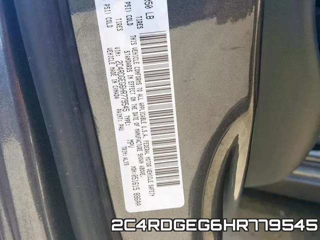 2C4RDGEG6HR779545 фото 2