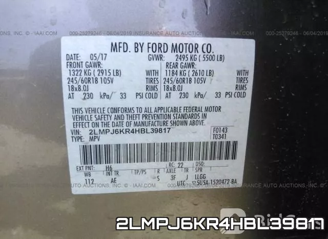 2LMPJ6KR4HBL39817 фото 10