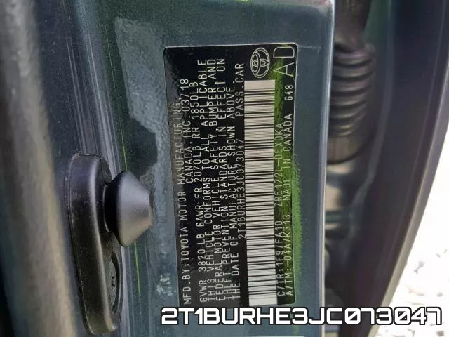 2T1BURHE3JC073047 фото 2