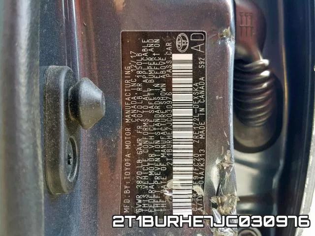 2T1BURHE7JC030976 фото 2