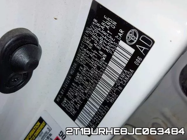2T1BURHE8JC063484 фото 2