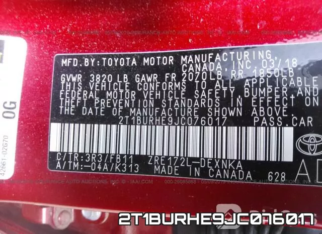 2T1BURHE9JC076017 фото 10