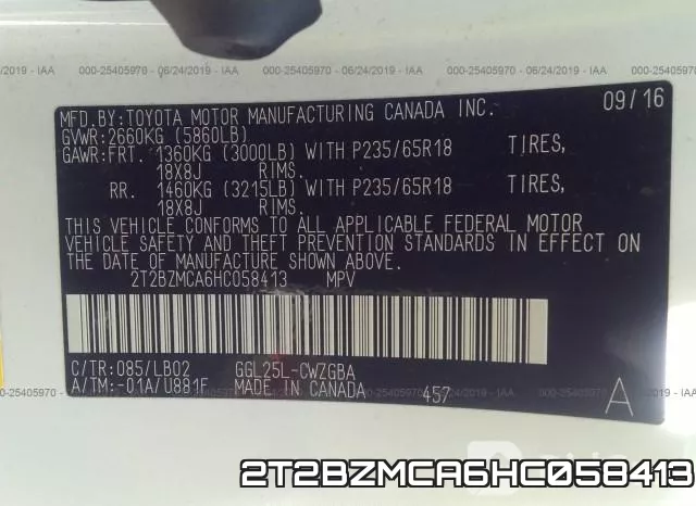 2T2BZMCA6HC058413 фото 10