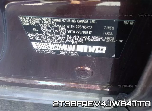 2T3BFREV4JW847777 фото 10