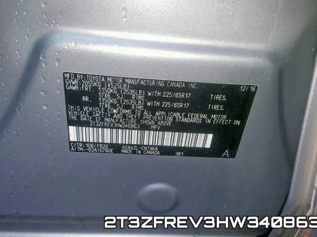 2T3ZFREV3HW340863 фото 2