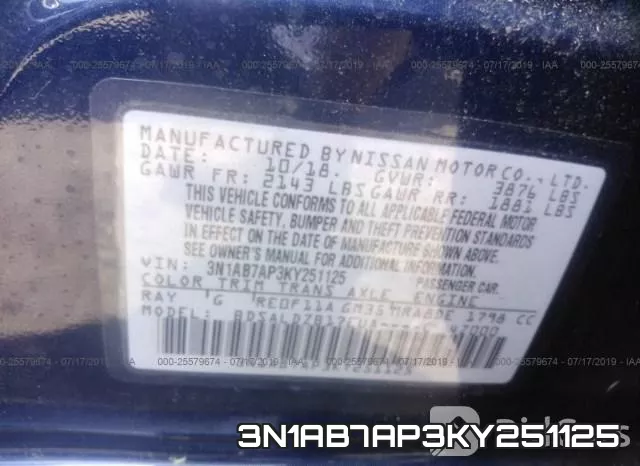 3N1AB7AP3KY251125 фото 10