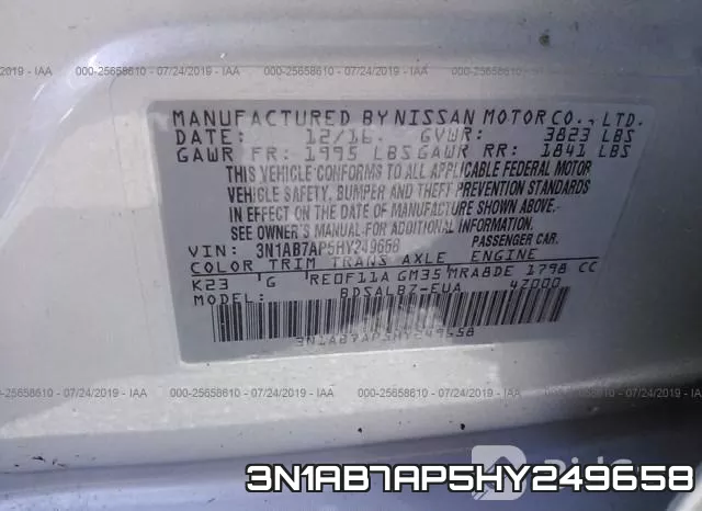 3N1AB7AP5HY249658 фото 10