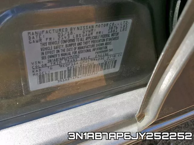 3N1AB7AP6JY252252 фото 2