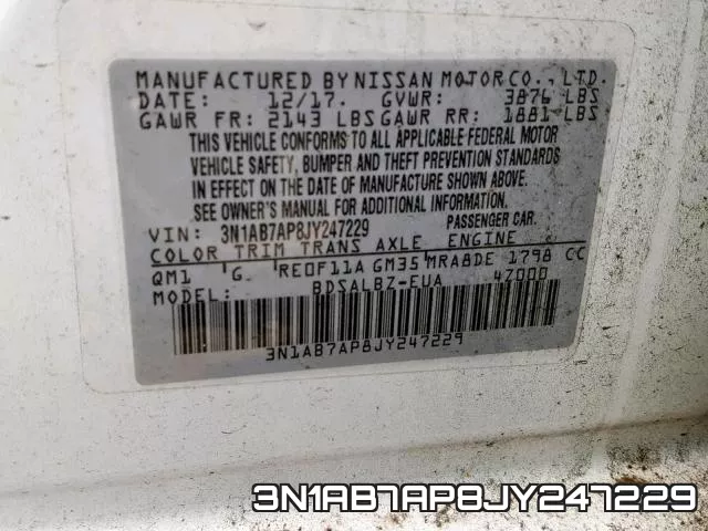 3N1AB7AP8JY247229 фото 2