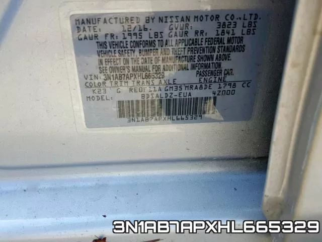 3N1AB7APXHL665329 фото 2