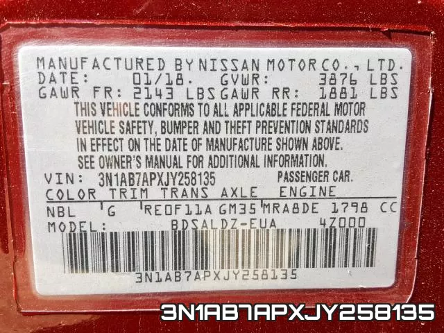 3N1AB7APXJY258135 фото 2
