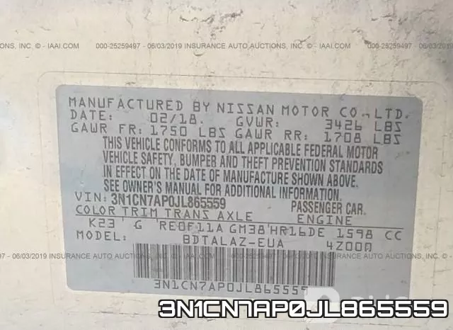 3N1CN7AP0JL865559 фото 10