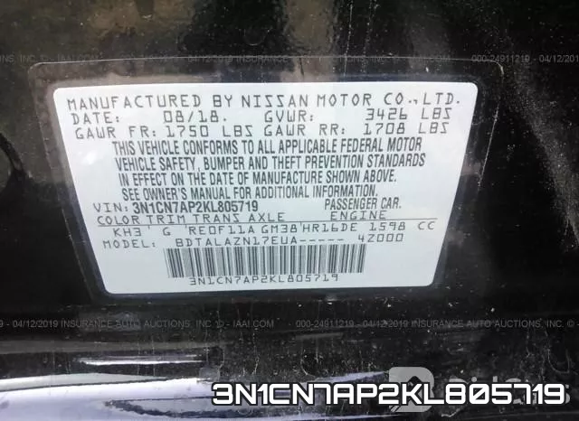 3N1CN7AP2KL805719 фото 10