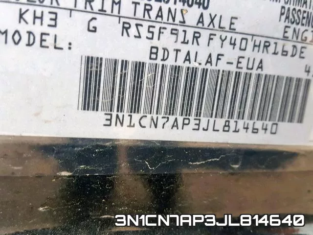 3N1CN7AP3JL814640 фото 2