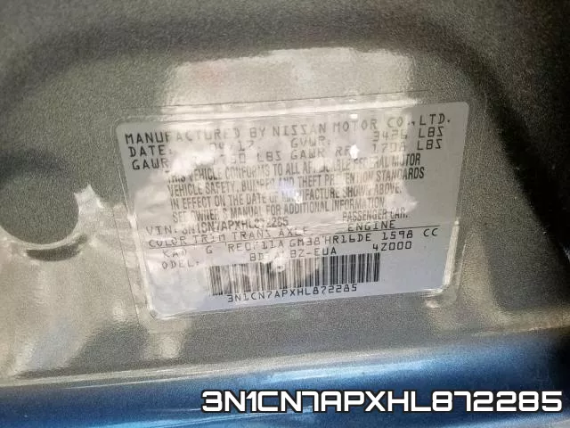 3N1CN7APXHL872285 фото 2