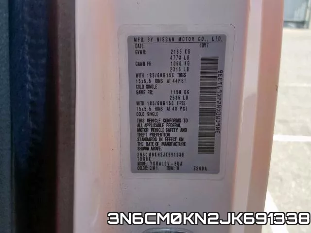3N6CM0KN2JK691338 фото 2