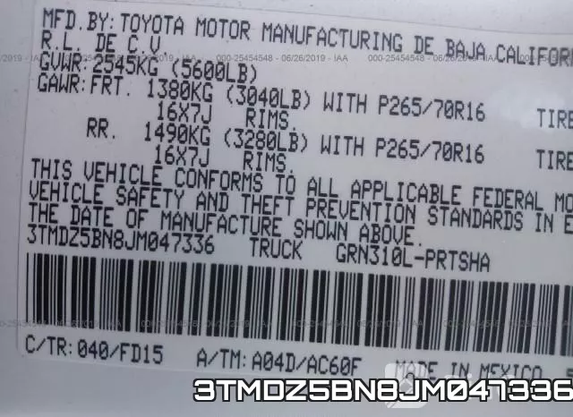 3TMDZ5BN8JM047336 фото 10