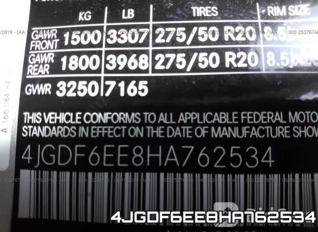 4JGDF6EE8HA762534 фото 10