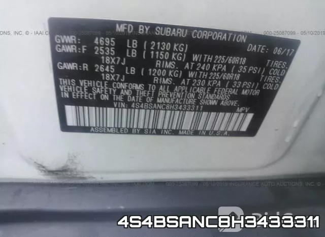 4S4BSANC8H3433311 фото 10