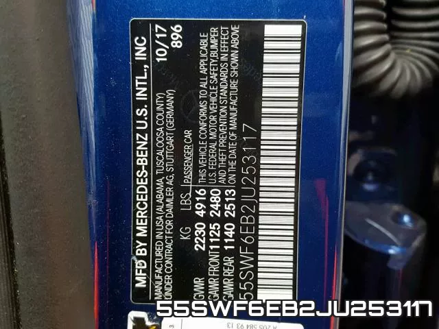 55SWF6EB2JU253117 фото 2