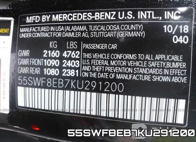 55SWF8EB7KU291200 фото 10