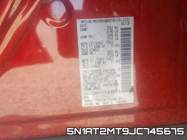 5N1AT2MT9JC745675 фото 2