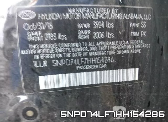 5NPD74LF7HH154286 фото 10