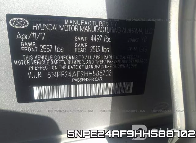 5NPE24AF9HH588702 фото 10