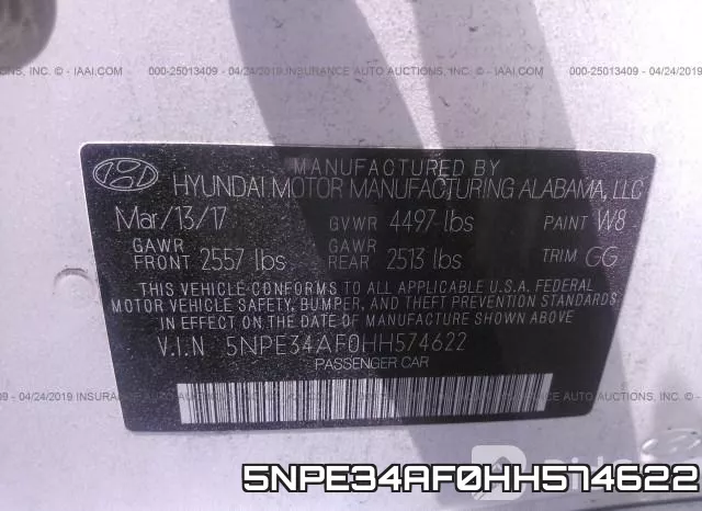 5NPE34AF0HH574622 фото 10